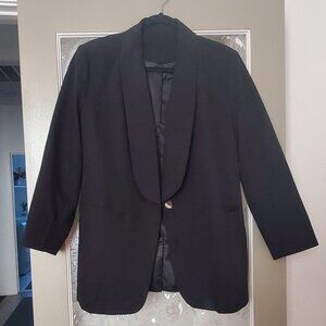 Black lined blazer - size XL